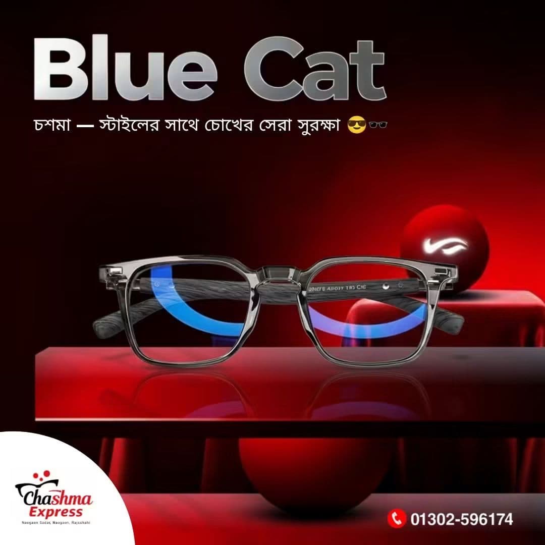 Premium Blue Cut Glasses Ash Color